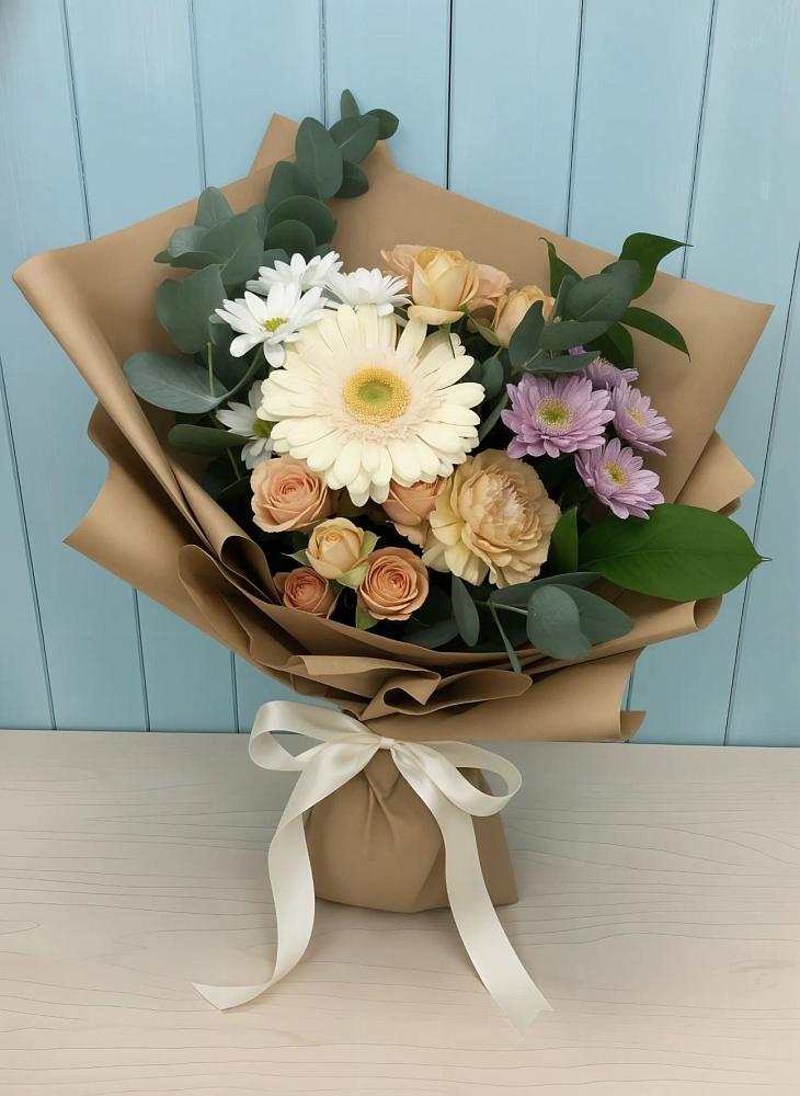 Букет цветов из: Герберы и Хризантемы в Хороле