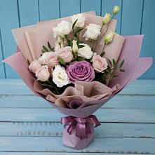 Букет цветов из:  Розы и Лизиантусы #REPLACE_PRED# Хороле