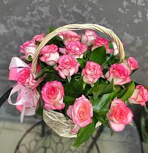 Цветочная композиция из Розы в корзине #REPLACE_PRED# Хороле