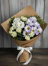 Букет цветов из:  Хризантемы и Розы в Хороле