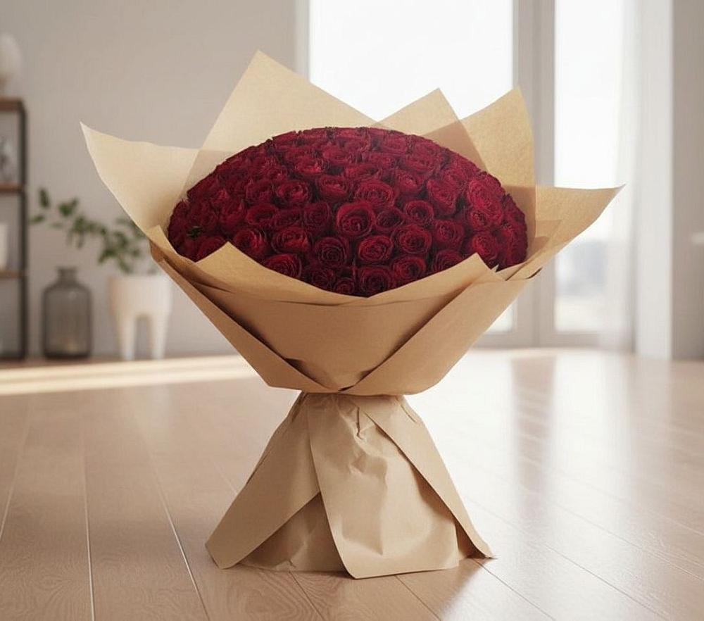 Букет 101 Красная роза в Хороле