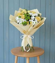 Букет цветов из:  Хризантемы и Розы #REPLACE_PRED# Хороле