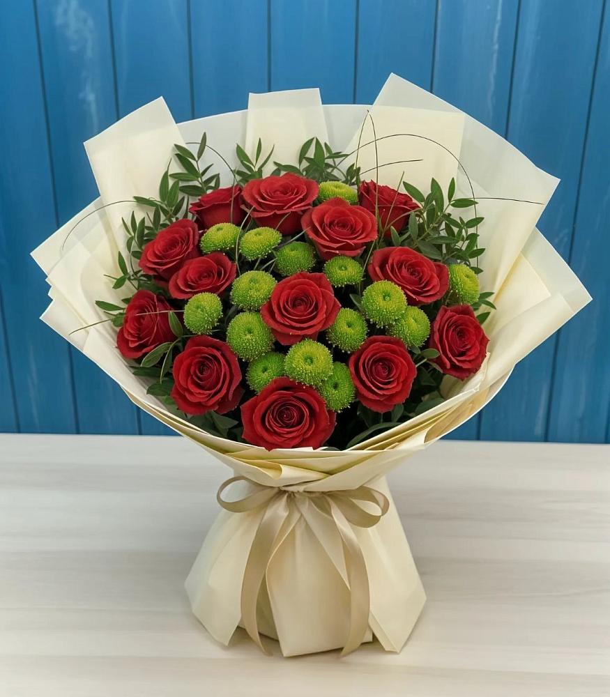 Букет цветов из: Розы и Хризантемы в Хороле