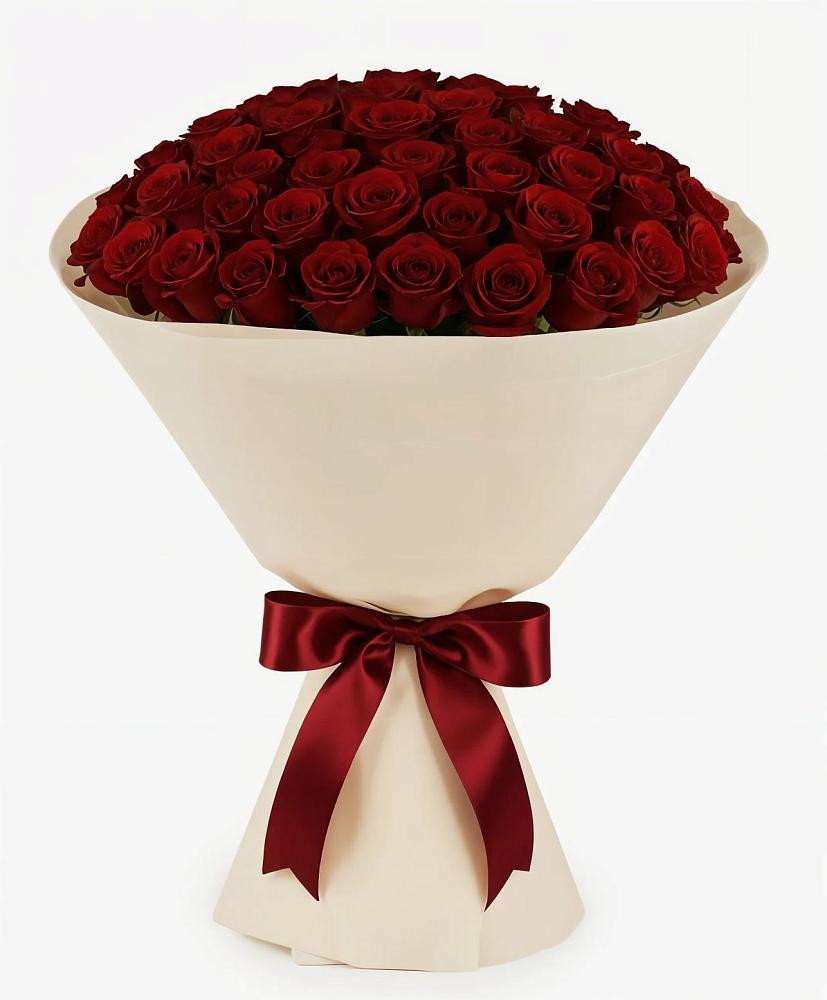 Букет 101 Бордовая роза Блэк Бакарра в Хороле